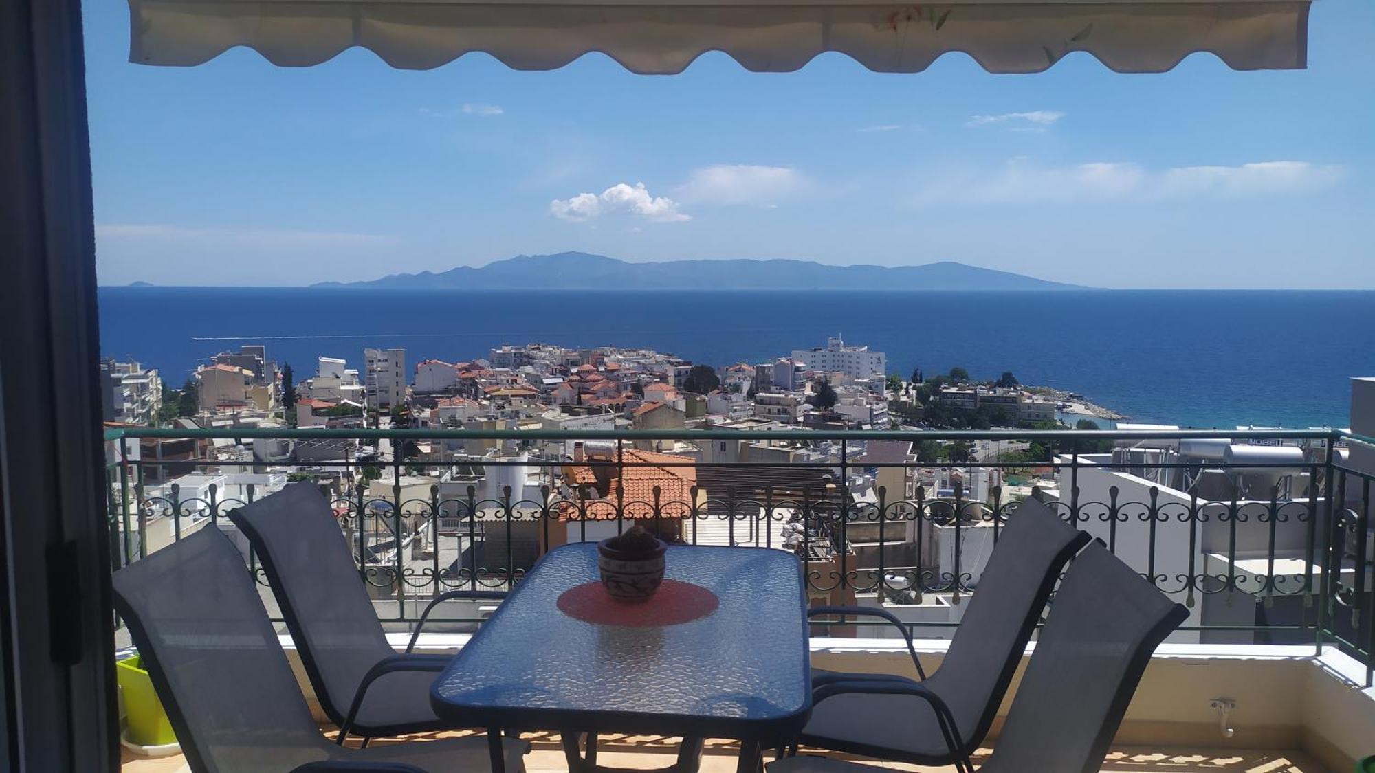 Kathys Sea View Apartment Кавала Екстер'єр фото